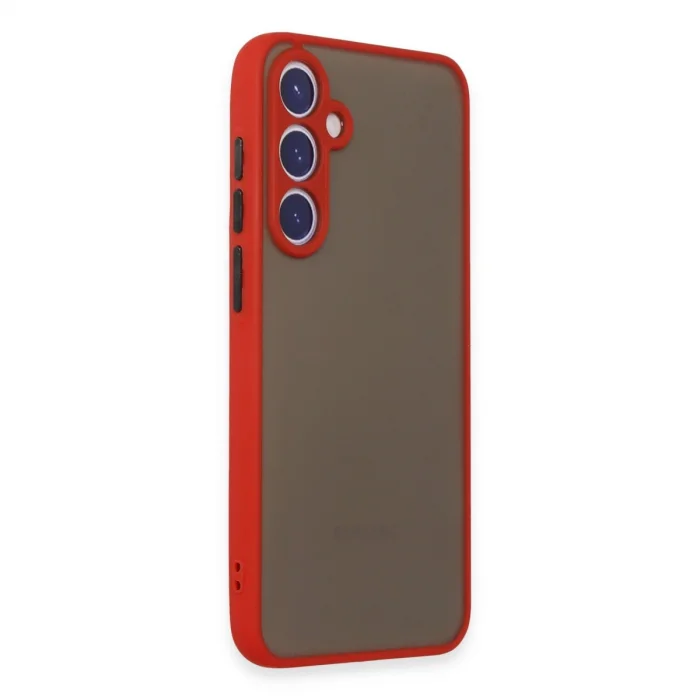 BUĞZ Samsung Galaxy S23 Kılıf Montreal Silikon Kapak - Kırmızı