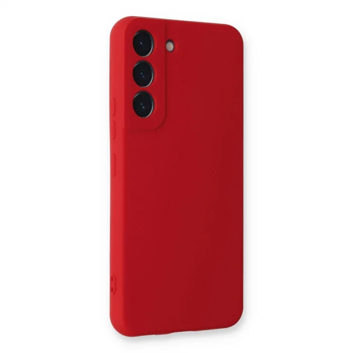 BUĞZ Samsung Galaxy S23 Kılıf Nano İçi Kadife Silikon - Kırmızı