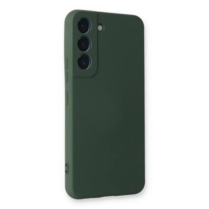 BUĞZ Samsung Galaxy S23 Kılıf Nano İçi Kadife Silikon - Koyu Yeşil
