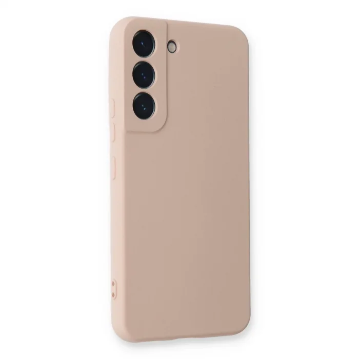 BUĞZ Samsung Galaxy S23 Kılıf Nano İçi Kadife Silikon - Pudra