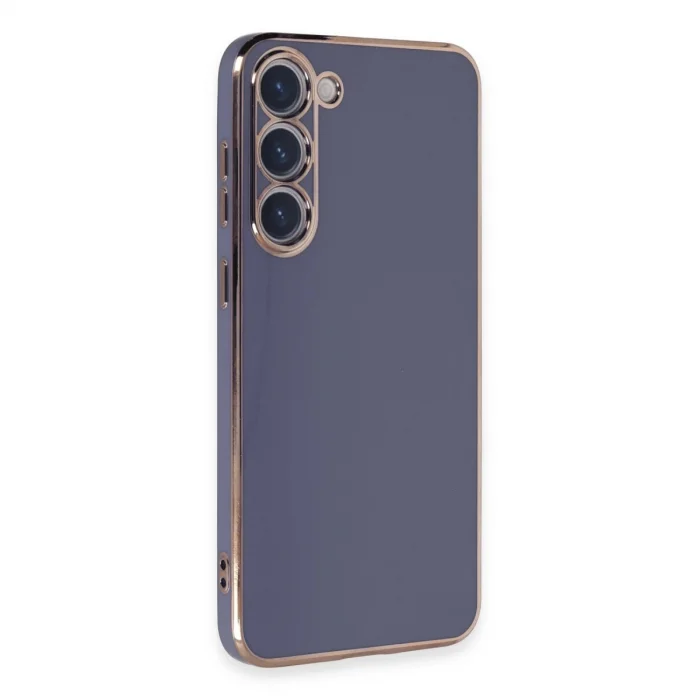 BUĞZ Samsung Galaxy S23 Kılıf Volet Silikon - Mavi