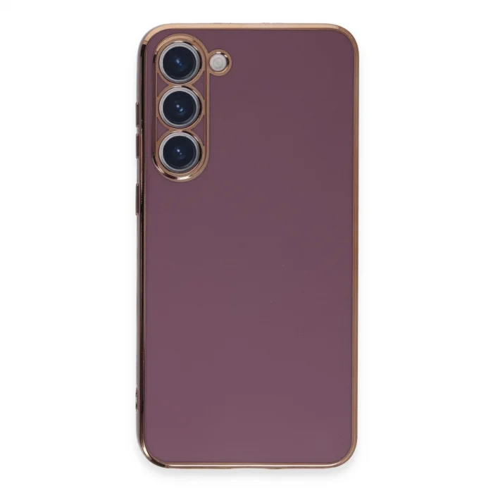 BUĞZ Samsung Galaxy S23 Kılıf Volet Silikon - Mor