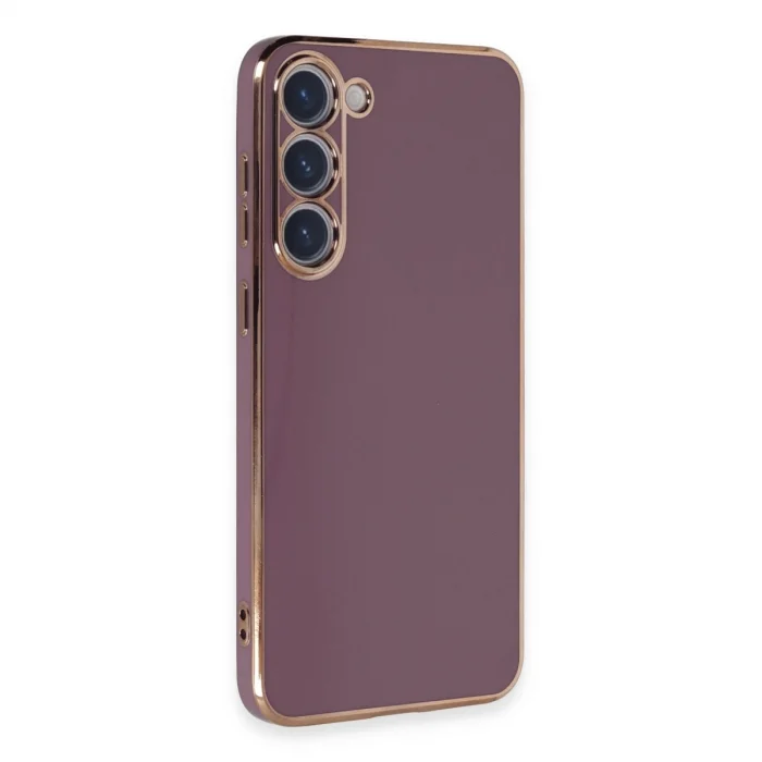 BUĞZ Samsung Galaxy S23 Kılıf Volet Silikon - Mor