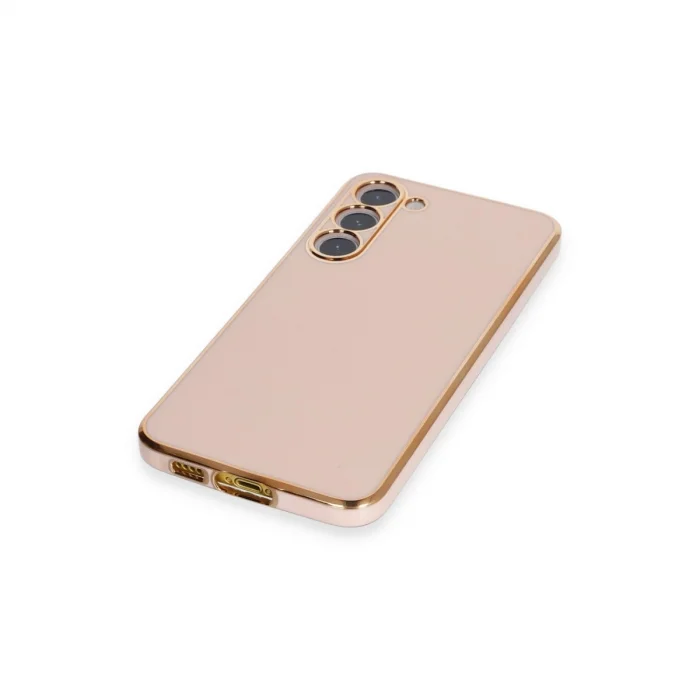 BUĞZ Samsung Galaxy S23 Kılıf Volet Silikon - Pembe