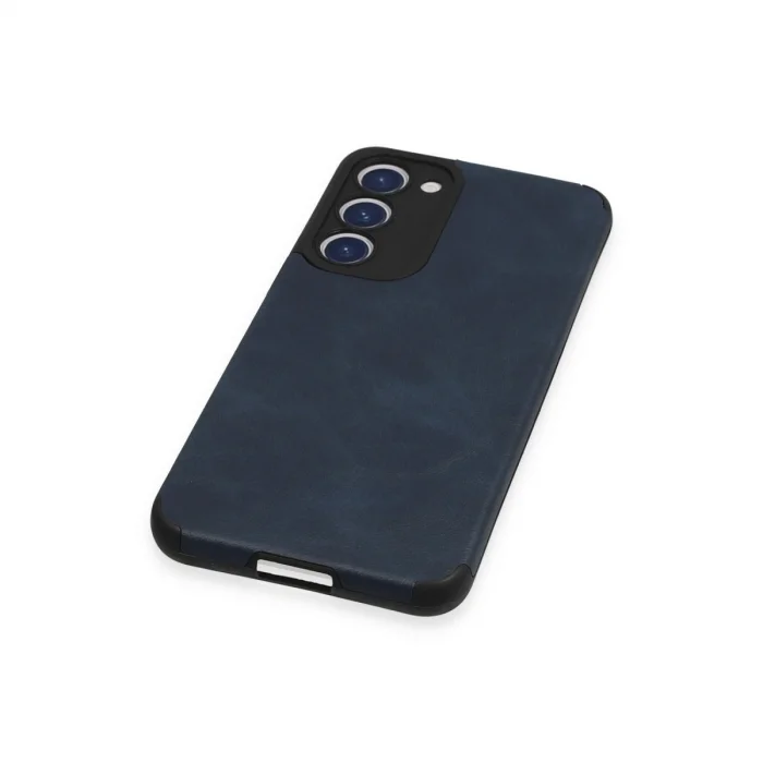 BUĞZ Samsung Galaxy S23 Plus Kılıf Loop Deri Silikon - Lacivert