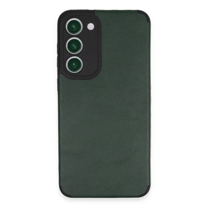 BUĞZ Samsung Galaxy S23 Plus Kılıf Loop Deri Silikon - Yeşil