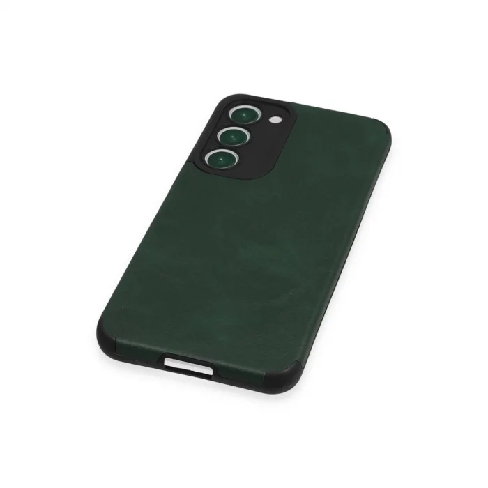 BUĞZ Samsung Galaxy S23 Plus Kılıf Loop Deri Silikon - Yeşil
