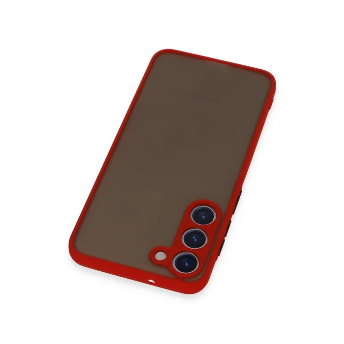 BUĞZ Samsung Galaxy S23 Plus Kılıf Montreal Silikon Kapak - Kırmızı