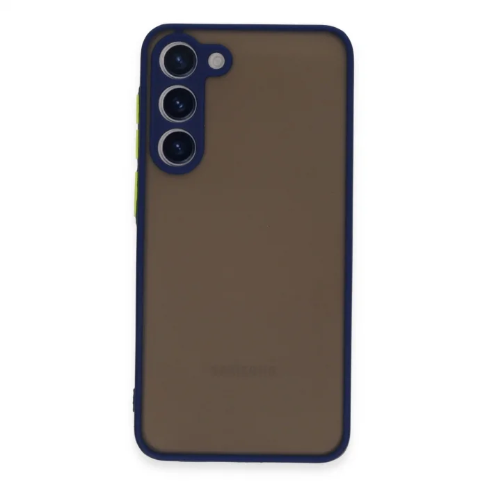 BUĞZ Samsung Galaxy S23 Plus Kılıf Montreal Silikon Kapak - Lacivert