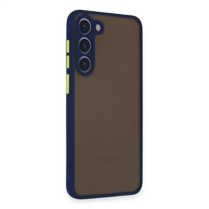 BUĞZ Samsung Galaxy S23 Plus Kılıf Montreal Silikon Kapak - Lacivert