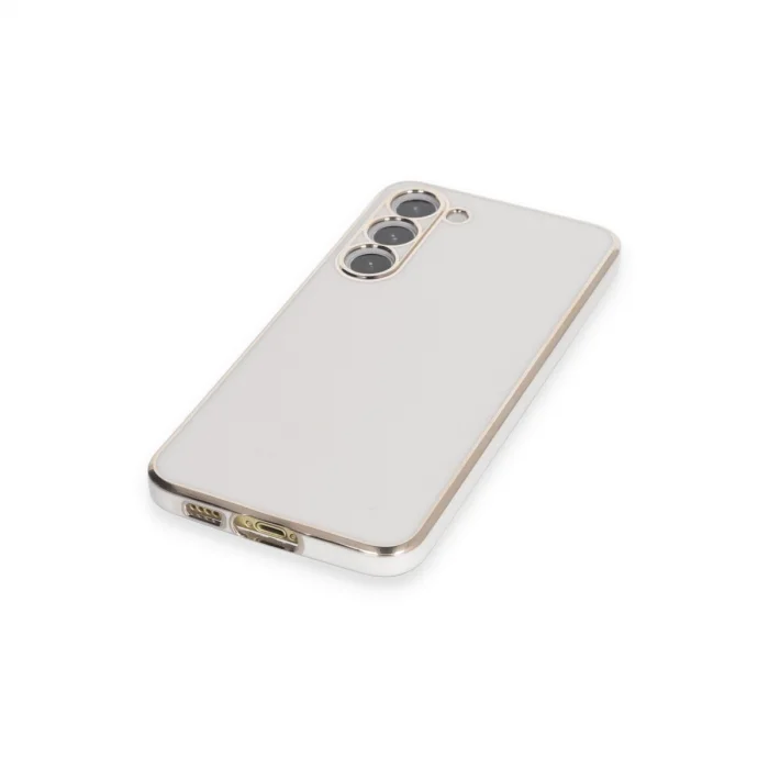 BUĞZ Samsung Galaxy S23 Plus Kılıf Volet Silikon - Beyaz