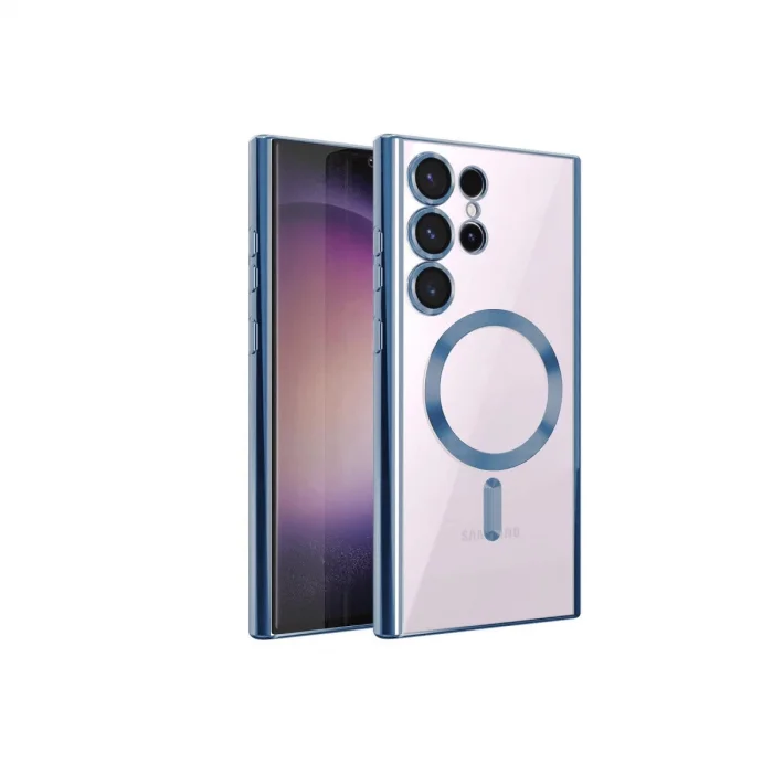 BUĞZ Samsung Galaxy S23 Ultra Kılıf Kross Magneticsafe Kapak - Sierra Blue