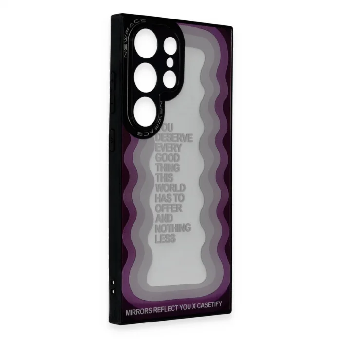 BUĞZ Samsung Galaxy S23 Ultra Kılıf Mirror Desenli Kapak - Mirror - 5