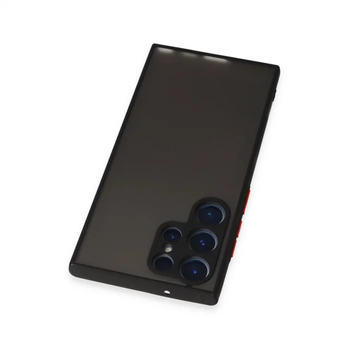 BUĞZ Samsung Galaxy S23 Ultra Kılıf Montreal Silikon Kapak - Siyah