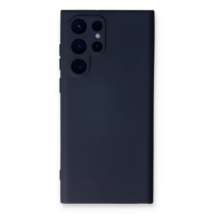 BUĞZ Samsung Galaxy S23 Ultra Kılıf Nano İçi Kadife Silikon - Lacivert