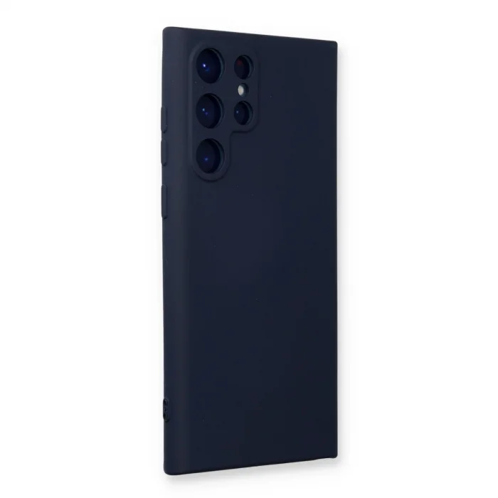 BUĞZ Samsung Galaxy S23 Ultra Kılıf Nano İçi Kadife Silikon - Lacivert
