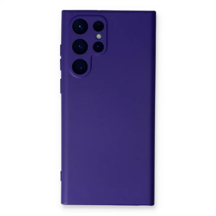 BUĞZ Samsung Galaxy S23 Ultra Kılıf Nano İçi Kadife Silikon - Mor