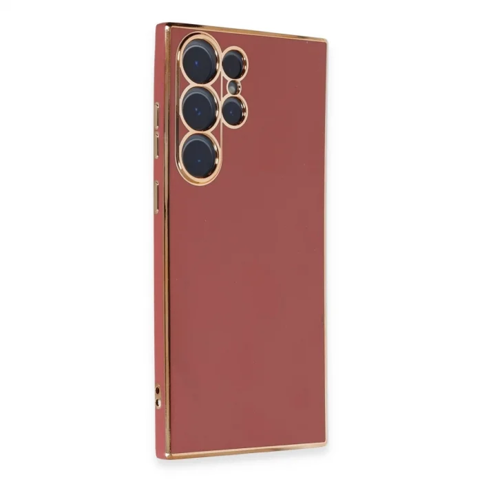 BUĞZ Samsung Galaxy S23 Ultra Kılıf Volet Silikon - Kırmızı