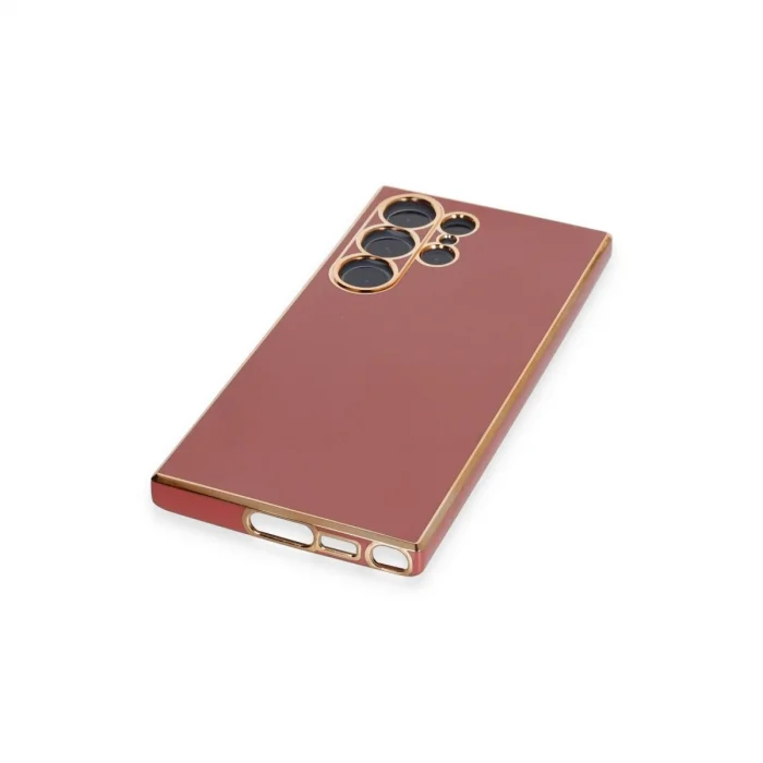 BUĞZ Samsung Galaxy S23 Ultra Kılıf Volet Silikon - Kırmızı