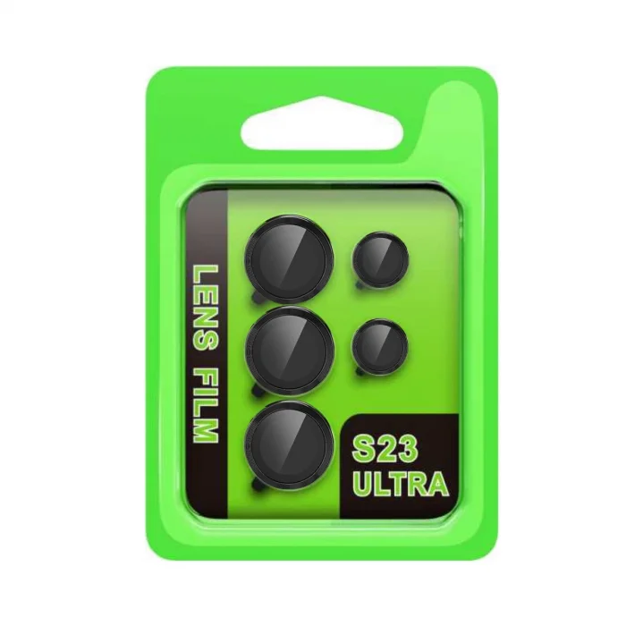 BUĞZ Samsung Galaxy S23 Ultra Raze Metal Kamera Lens - Siyah