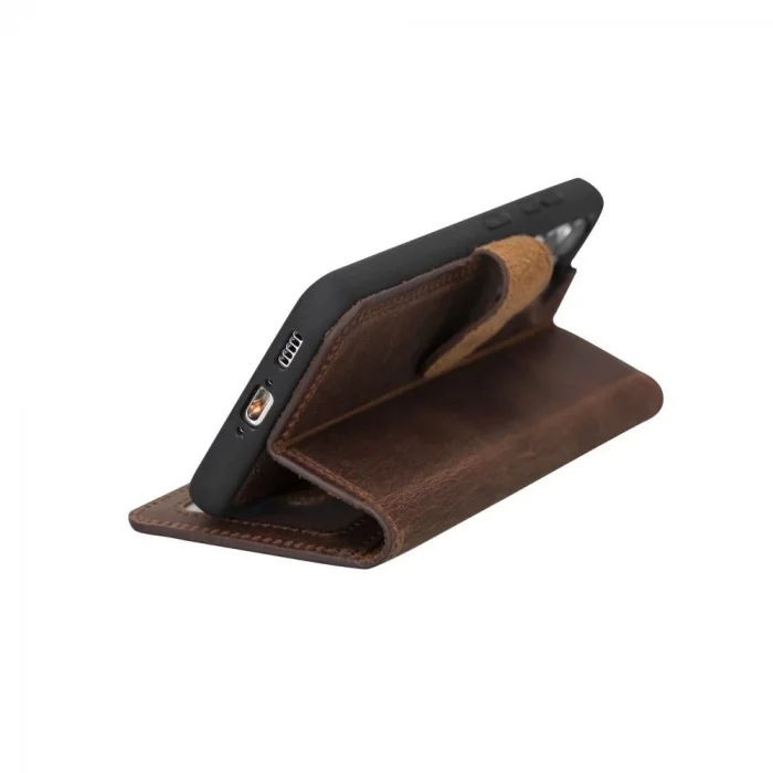  Samsung Galaxy S23 Uyumlu Deri Cüzdanlı Kılıf G2 Kahve