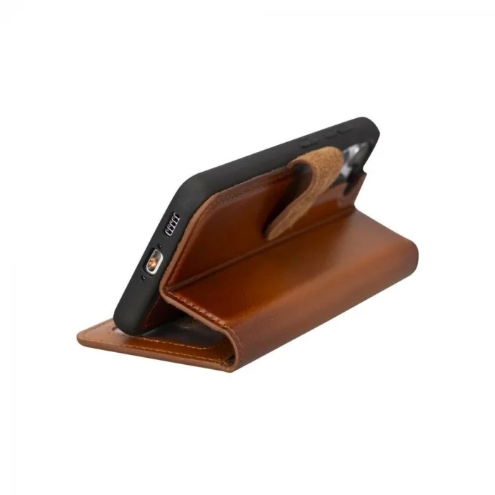  Samsung Galaxy S23 Uyumlu Deri Cüzdanlı Kılıf RST2EF Taba