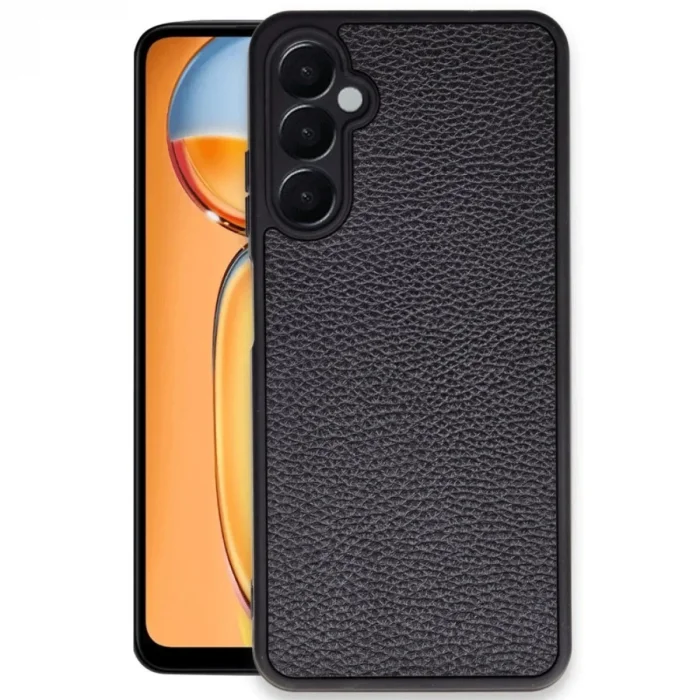 BUĞZ Samsung Galaxy S24 Fe Kılıf Aras Deri Kapak - Siyah