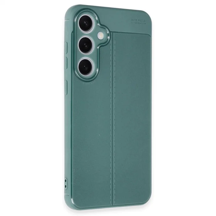 BUĞZ Samsung Galaxy S24 Fe Kılıf Auto Focus Kapak - Koyu Yeşil