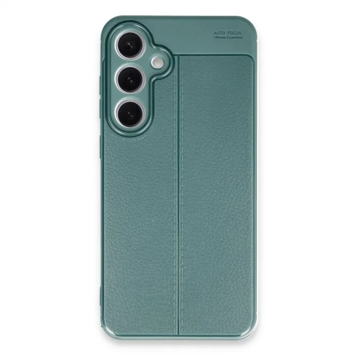 BUĞZ Samsung Galaxy S24 Fe Kılıf Auto Focus Kapak - Koyu Yeşil