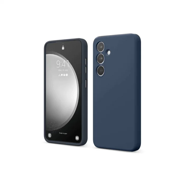 BUĞZ Samsung Galaxy S24 Fe Kılıf First Silikon - Lacivert