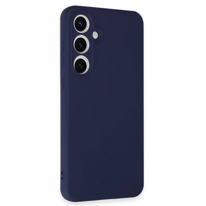 BUĞZ Samsung Galaxy S24 Fe Kılıf Nano İçi Kadife Silikon - Lacivert