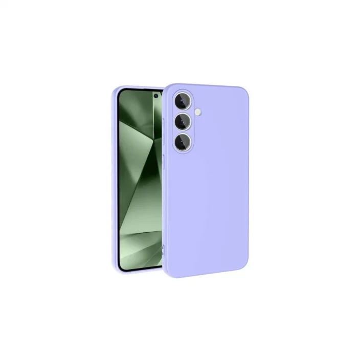 BUĞZ Samsung Galaxy S24 Fe Kılıf Nano İçi Kadife Silikon - Lila