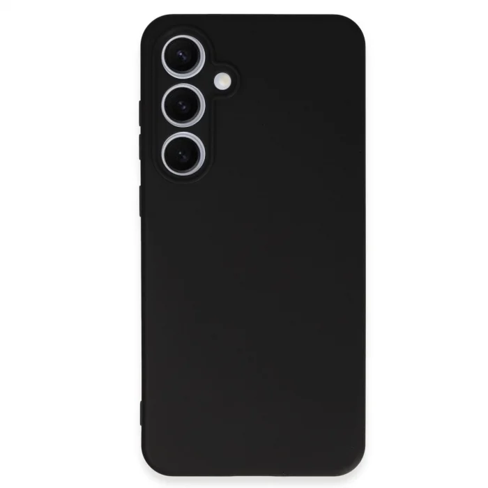 BUĞZ Samsung Galaxy S24 Fe Kılıf Nano İçi Kadife Silikon - Siyah