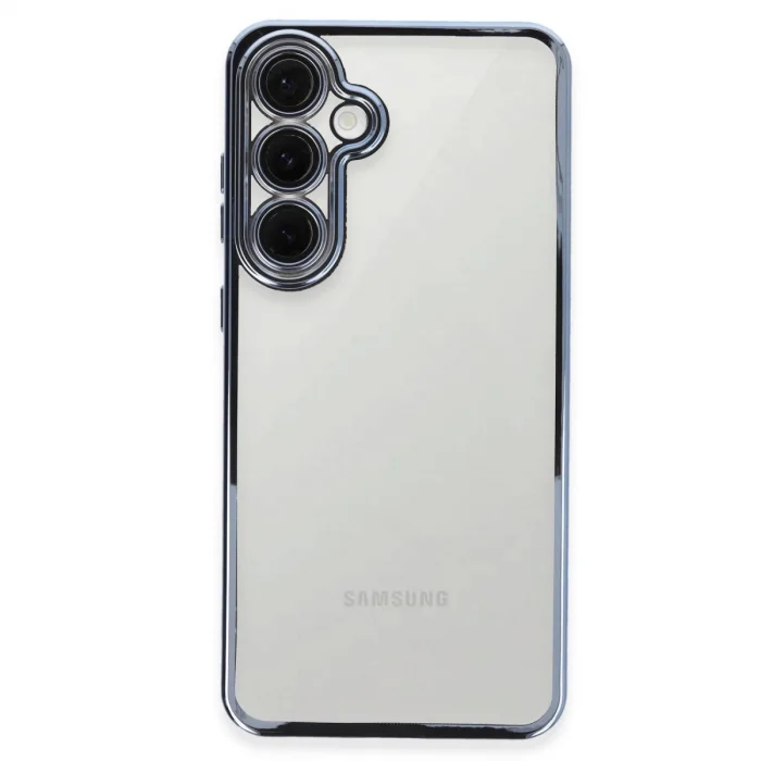 BUĞZ Samsung Galaxy S24 Fe Kılıf Razer Lensli Silikon - Lacivert