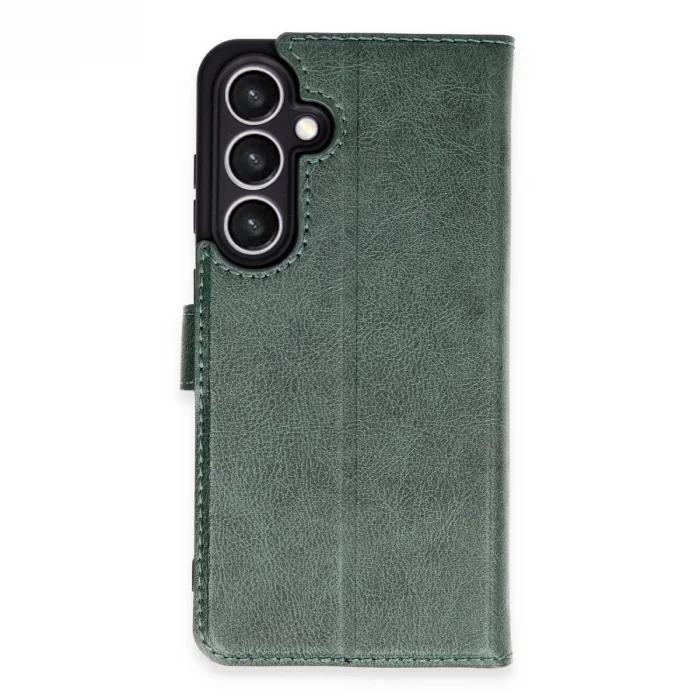 BUĞZ Samsung Galaxy S24 Fe Kılıf Trend S Plus Kapaklı Kılıf - Yeşil