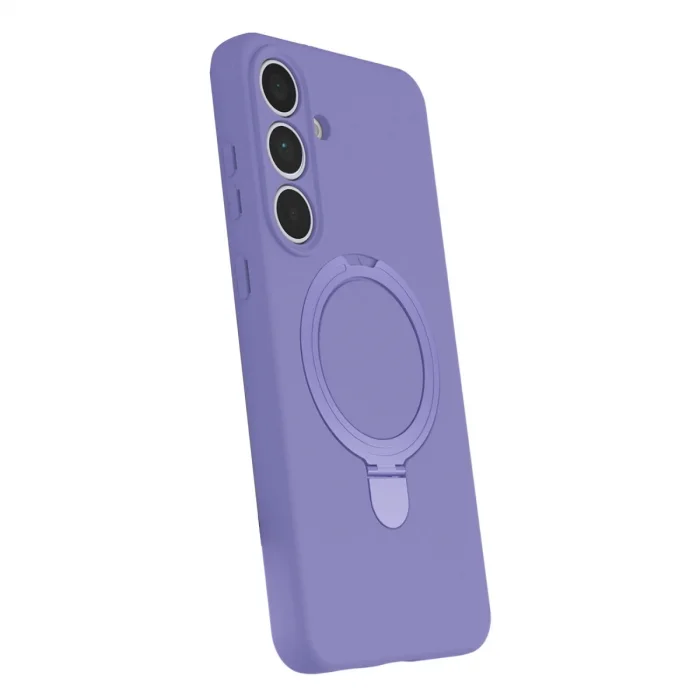BUĞZ Samsung Galaxy S24 Fe Regal Magsafe Standlı Kapak - Lila