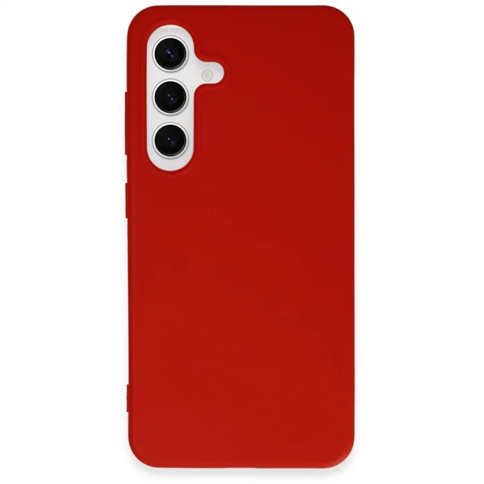 BUĞZ Samsung Galaxy S24 Kılıf First Silikon - Kırmızı