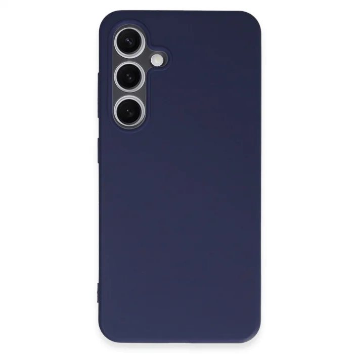 BUĞZ Samsung Galaxy S24 Kılıf First Silikon - Lacivert