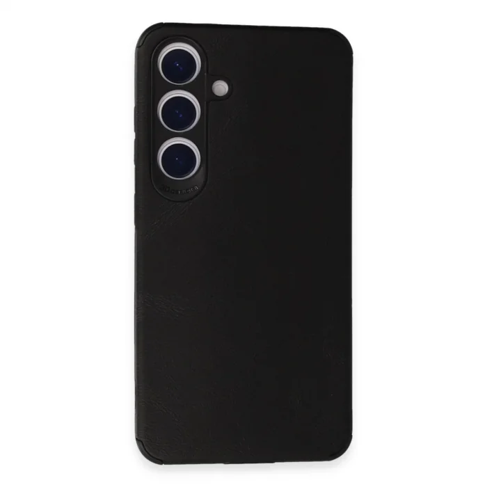 BUĞZ Samsung Galaxy S24 Kılıf Loop Deri Silikon - Siyah