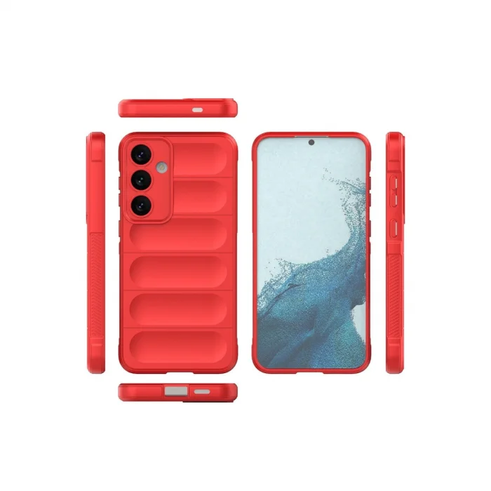 BUĞZ Samsung Galaxy S24 Kılıf Optimum Silikon - Kırmızı