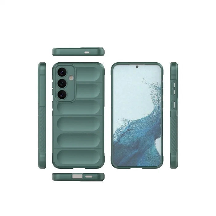 BUĞZ Samsung Galaxy S24 Kılıf Optimum Silikon - Koyu Yeşil