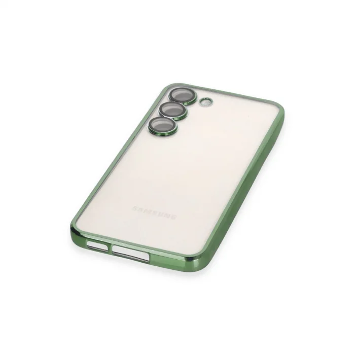 BUĞZ Samsung Galaxy S24 Kılıf Razer Lensli Silikon - Yeşil