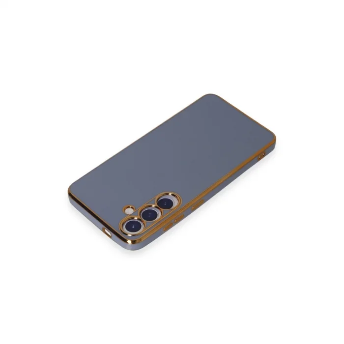 BUĞZ Samsung Galaxy S24 Kılıf Volet Silikon - Mavi