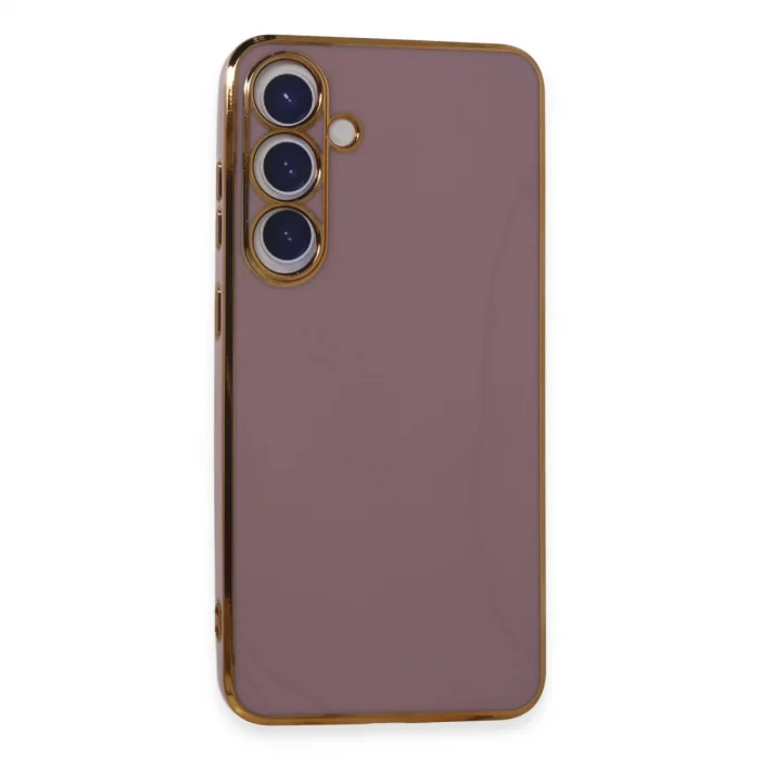 BUĞZ Samsung Galaxy S24 Kılıf Volet Silikon - Mor