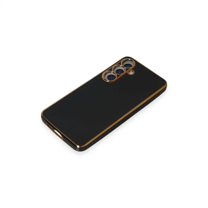 BUĞZ Samsung Galaxy S24 Kılıf Volet Silikon - Siyah