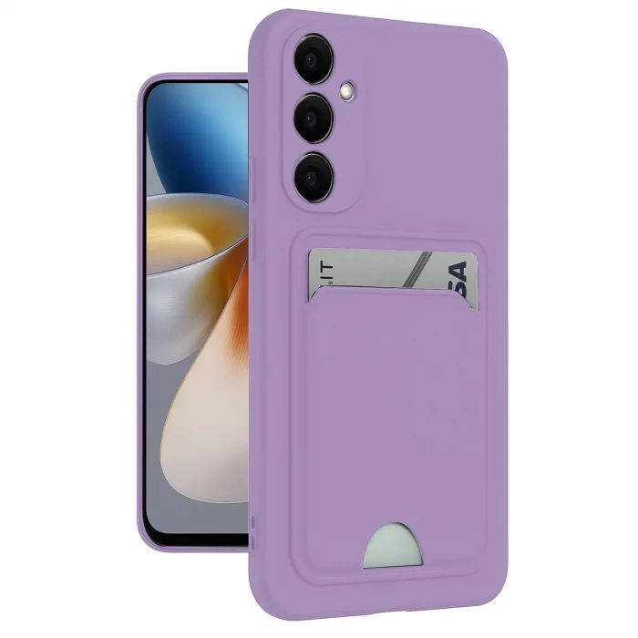 BUĞZ Samsung Galaxy S24 Plus Kelvin Kartvizitli Silikon - Lila