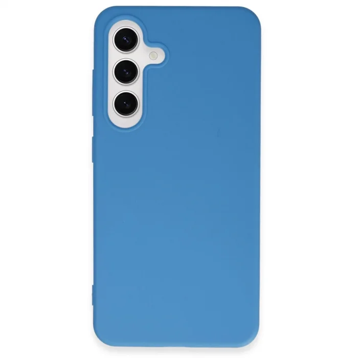 BUĞZ Samsung Galaxy S24 Plus Kılıf First Silikon - Mavi
