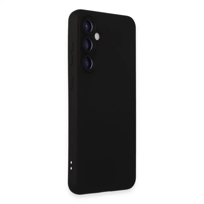 BUĞZ Samsung Galaxy S24 Plus Kılıf Nano İçi Kadife Silikon - Siyah