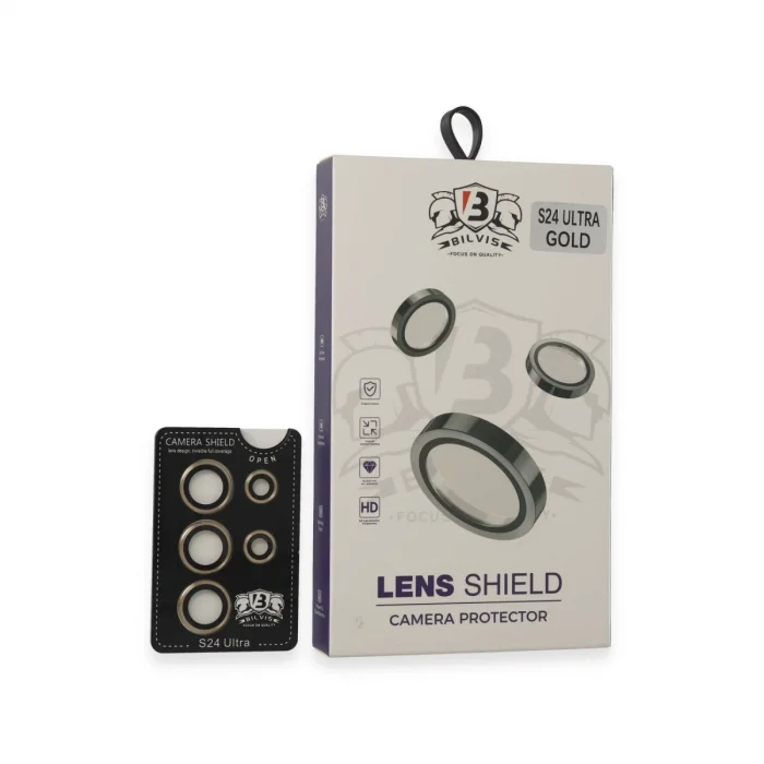 BUĞZ Samsung Galaxy S24 Ultra Bilvis Titan Kamera Lens - Gold
