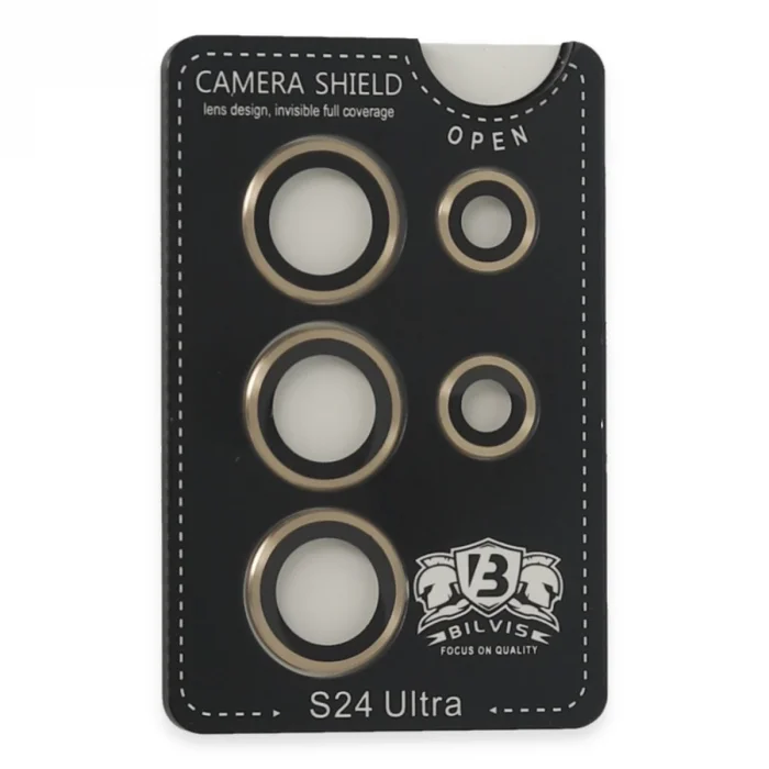 BUĞZ Samsung Galaxy S24 Ultra Bilvis Titan Kamera Lens - Gold